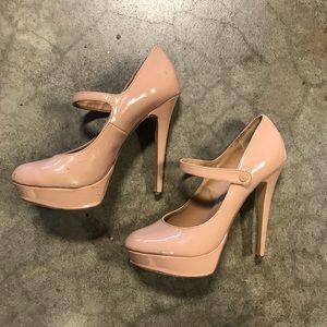 Nude Heels with Strap